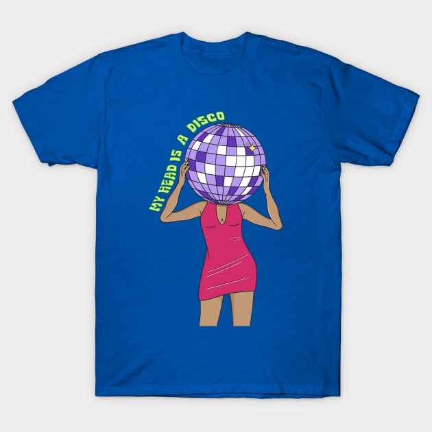 MIRROR BALL WOMAN T-Shirt by ritmical-mente